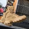 Men Tactical Boots Autumn Special Forces Field Man Boot Lightweight Outdoor Non-Slip Men Shoes Zapatillas Hombre