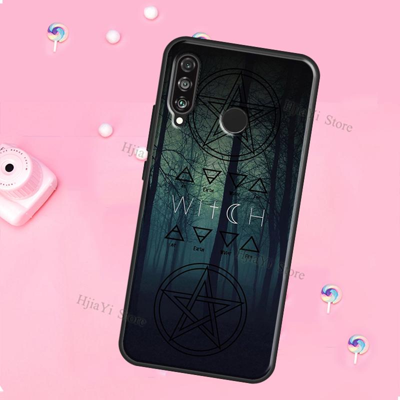 Witches Moon Witchy Mystery Totem For Huawei Honor Magic 5 Lite X8 X9 X8a X9a 50 70 P20 P30 P40 P50 P60 Pro P Smart 2019 Case