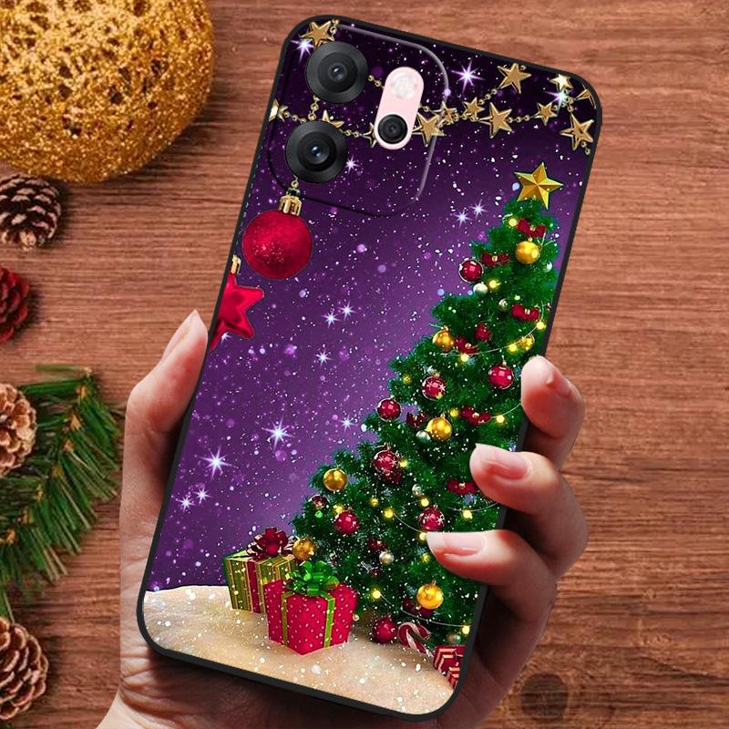 Świąteczne malowane etui na OPPO Reno 14F 14 F Reno14FS Etui Silikonowe Miękkie Etui na Telefon na OPPO Reno 14 13 Pro FS Capa Fundas