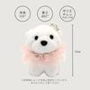 [HAYAOKIYASAN] Recital Gift, Plush Toy Keychain, Puppy, Ballet, Piano, Girl, Elementary School, Middle School, Birthday, Cute (Puppy, Coral)