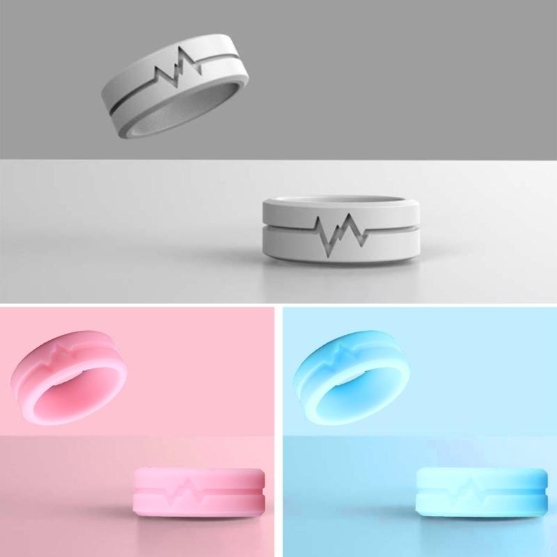 Silikonový kroužek svítící ve tmě Dámský snubní prsten pro přežití v přírodě Světelný kroužek Trendové šperky pro ženy muže