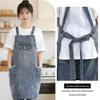 Customizable Washable Denim Apron: For Coffee, Tea, BBQ, Barber, and Flower Shop Workwear
