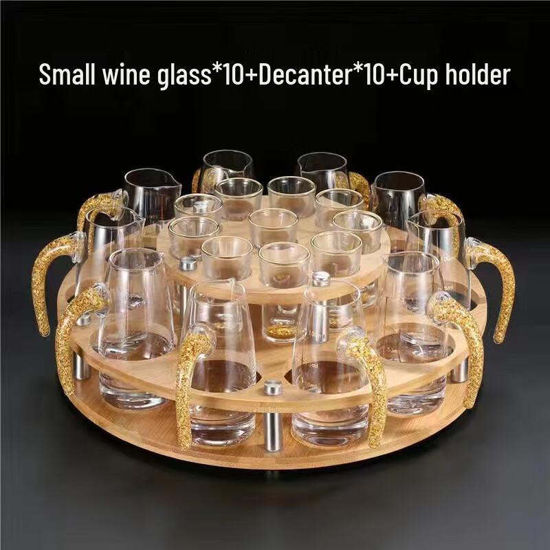 Shangqi Gold Foil Bullet Baijiu Glassware Gift Set