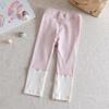 Girls Leggings Spring Autumn Princess Striped Splicing Pants for Kids Children Breathable Trousers Baby Bottom Pants Clothing