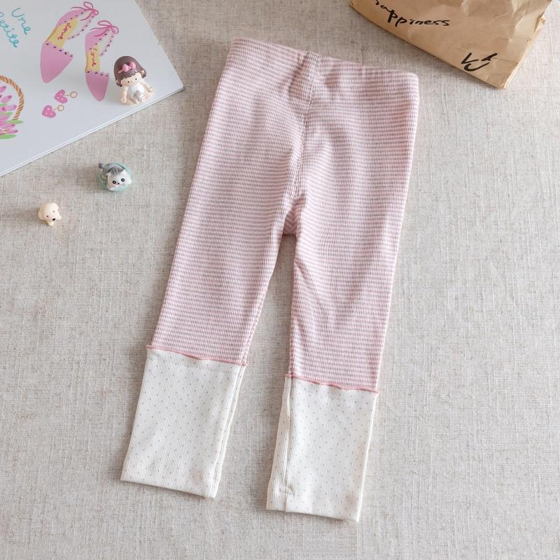 Girls Leggings Spring Autumn Princess Striped Splicing Pants for Kids Children Breathable Trousers Baby Bottom Pants Clothing