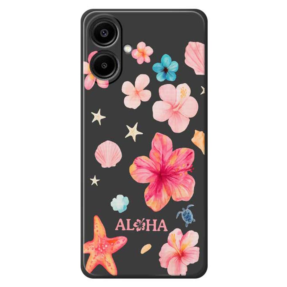 For Samsung Galaxy A07 4G Case Flower Pattern Printing Straight Edge TPU Phone Back Cover