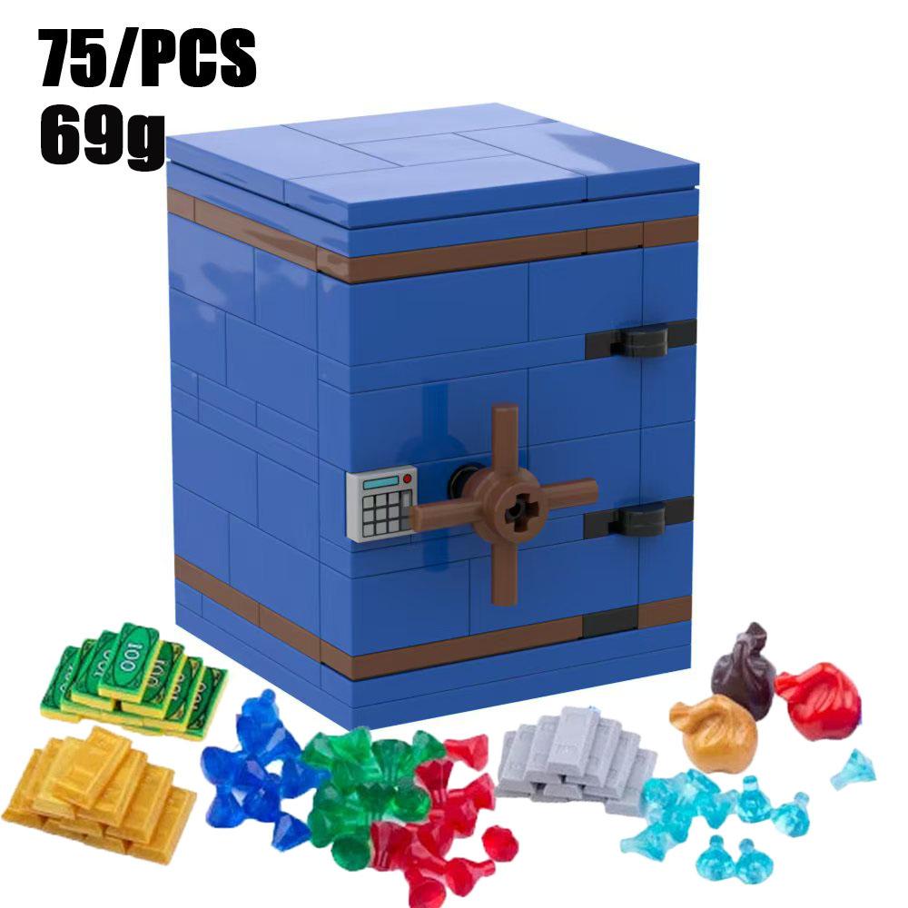 MOC Blocchi da Costruzione Accessori Minerale d'Oro Prezioso Argento Diamante Scorta Mappa del Tesoro Pirata Monete Modello Giocattolo Mini Mattoncini Bancomat Regali Giocattolo K046