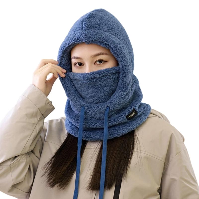 Балаклава Теплая Шапка Шапка-ушанка Стильная Кепка Теплая Шапка Шапка-ушанка для Улицы Зимняя Маска для Катания на Лыжах Кемпинга Походов
