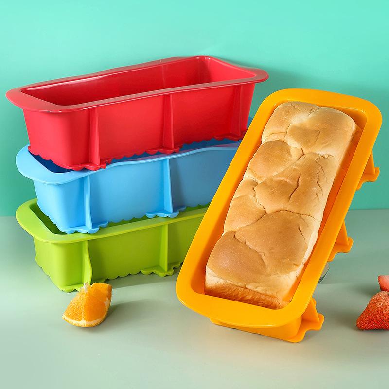 Rectangular Bread Toast Mold Silicone Cake Pan Baking Mold High Temperature Air Fryer Baking Pan Non-stick