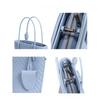 Fashion sheepskin draw strip braided hand-held bucket bag women's bag 2025 new versatile casual shoulder bag crossbody bag