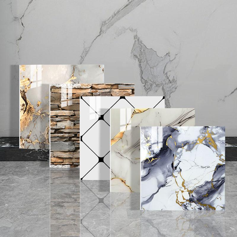 30x30cm Self Adhesive Tile Sticker 3D Embossed PVC Wallpaper TV Background Wall Decor Waterproof Oil Proof Kitchen Bathroom Renovation Wall Sticker
