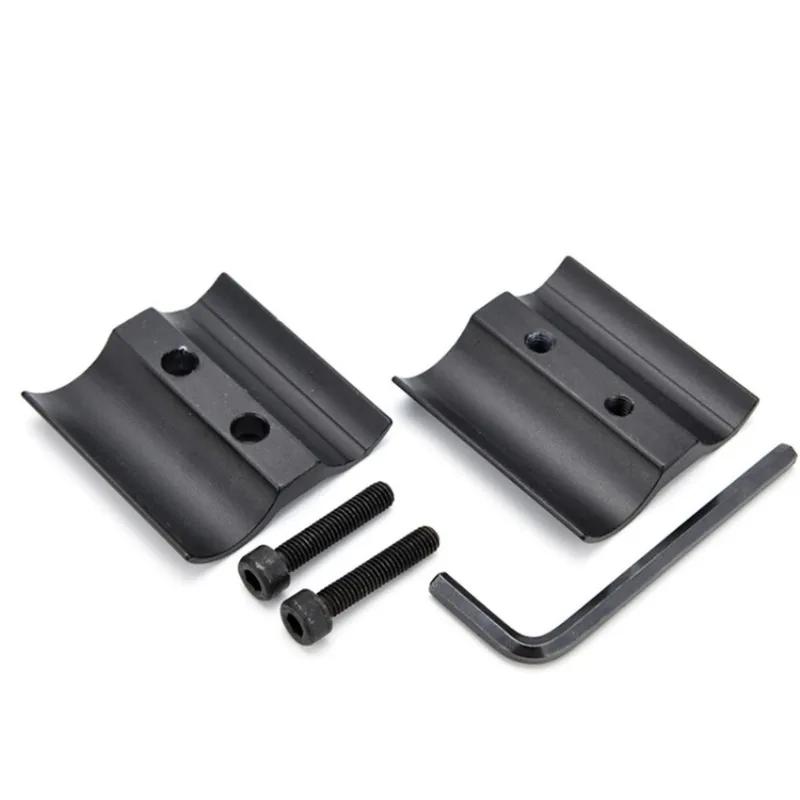 Black Fixed Tube Clamp Bracket for Telescope Flashlight-Universal Clamp Mount for Optical Instruments