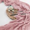 Bohemian Dreamy Bali Yarn Crepe Pleated Table Runner Tablecloth