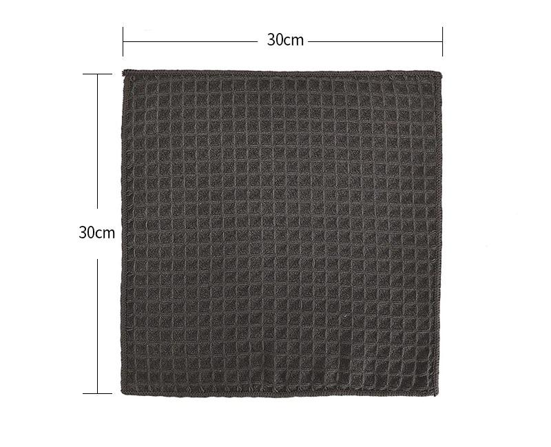 

2Pcs Waffle Weave Barista Cleaning Cloth for Coffee Machine Absorbent Stain Removal Kitchen Bar Counter Cleaning Towel Reusable