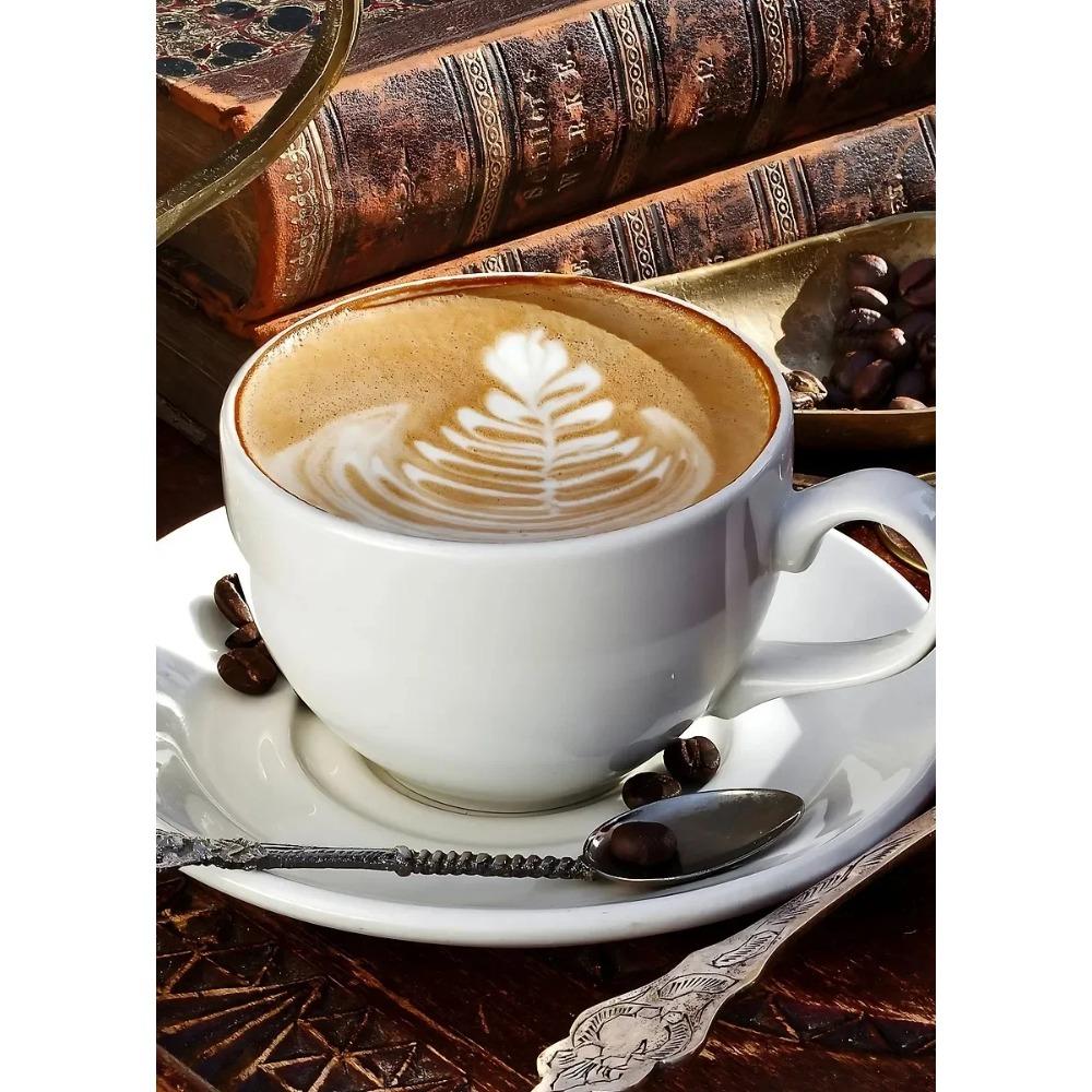 Classic Afternoon Tea Delicious Coffee Croissant Doughnut Food Poster Canvas S Wall Art Pictures Cafes Home Decor