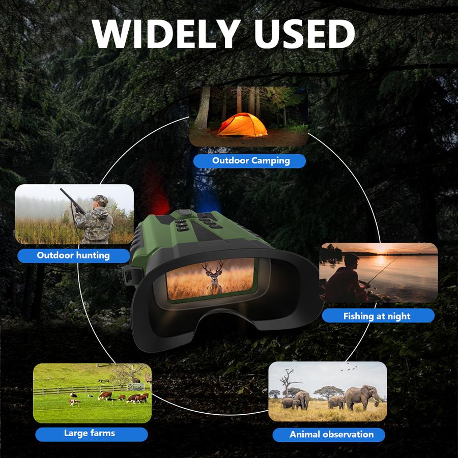 DT49 8X Zoom Digital Infrared Night Vision Binocular Telescope for Hunting Camping Professional 300M Night Vision Device