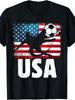 United States Soccer Player Flag Jersey USA Football T Shirt for Men and Unisex Same Style for Men and Unisex 2026 Summer Shortsleeved Printed Tshirt