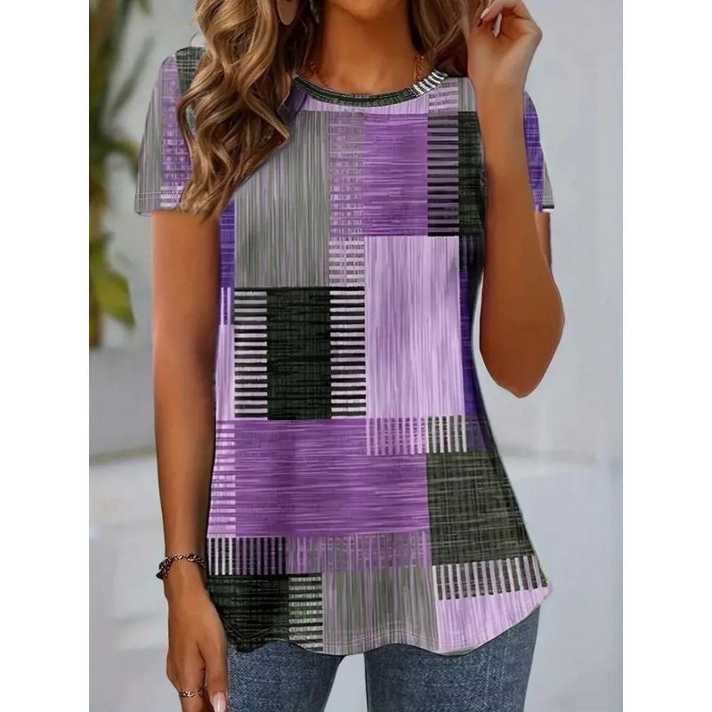 Women's T-shirt with Striped Pattern