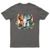 Bull Skull Western Skull Unisex T-Shirt Mens Womens Graphic Tee Desert Theme