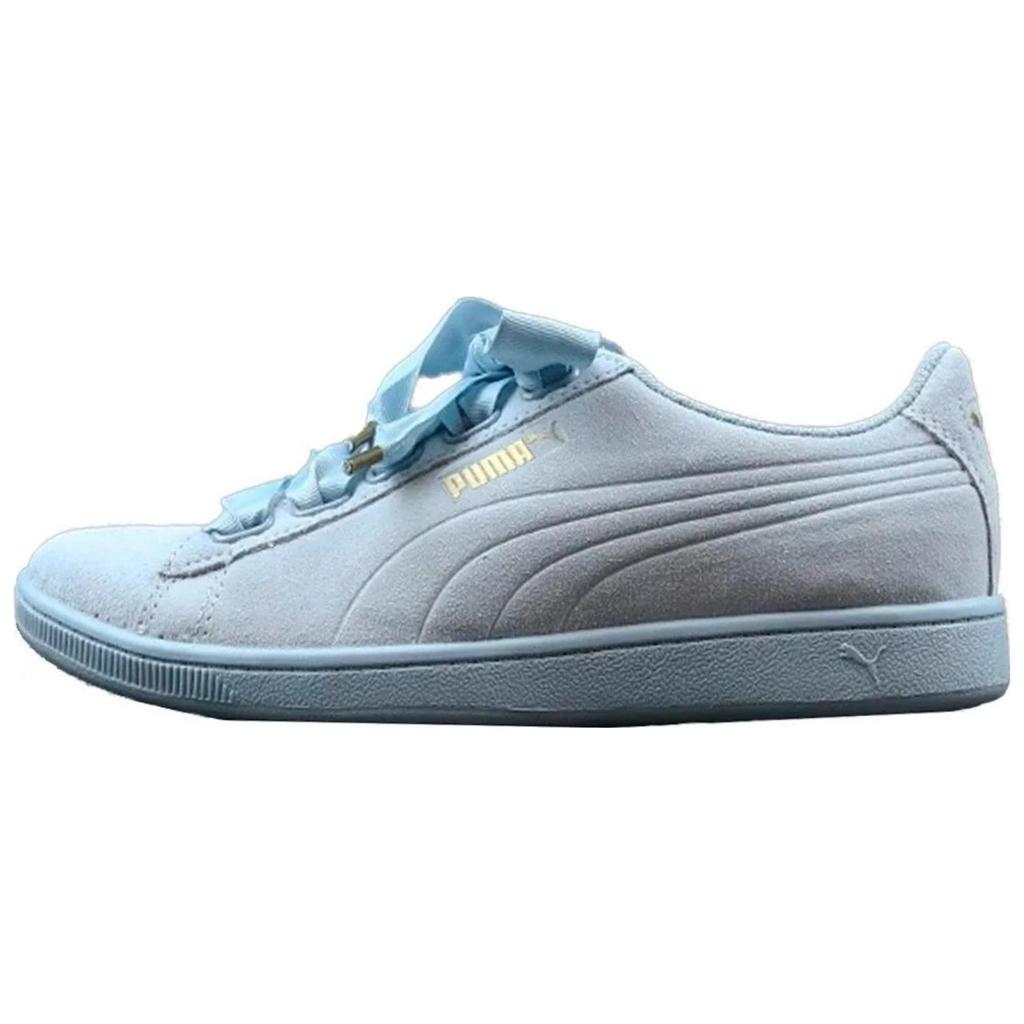 New PUMA Vikky Ribbon Anti Slip Wear Resistant Low Top Skateboard Shoes Women's Blue 364262-06
