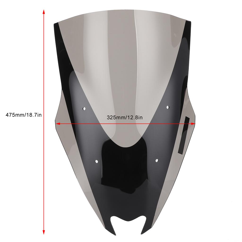 Motorcycle Raised Windscreen Replacement Fit for N 125Celsius155 20152018(Transparent )