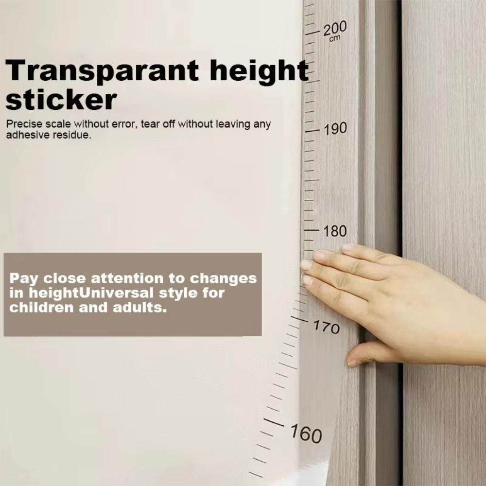 2-Meter Height Height Measurement Wall Sticker Waterproof Measuring Ruler Growth Chart  Family Use