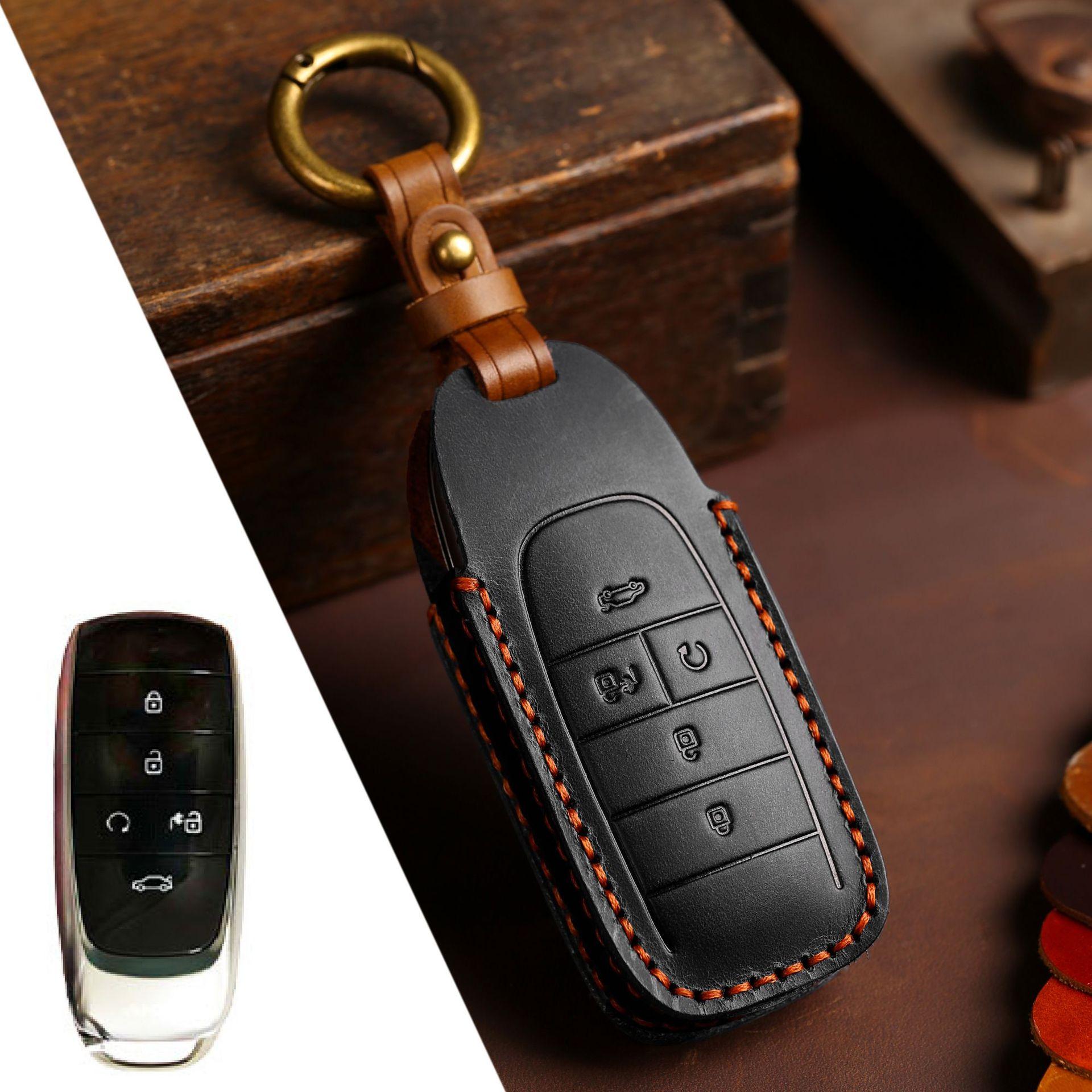 

The key cover is suitable for GAC New Energy AIONS/v Hyun Charm 580/AionLX Trumpchi s/v car case buckle bag чёрный