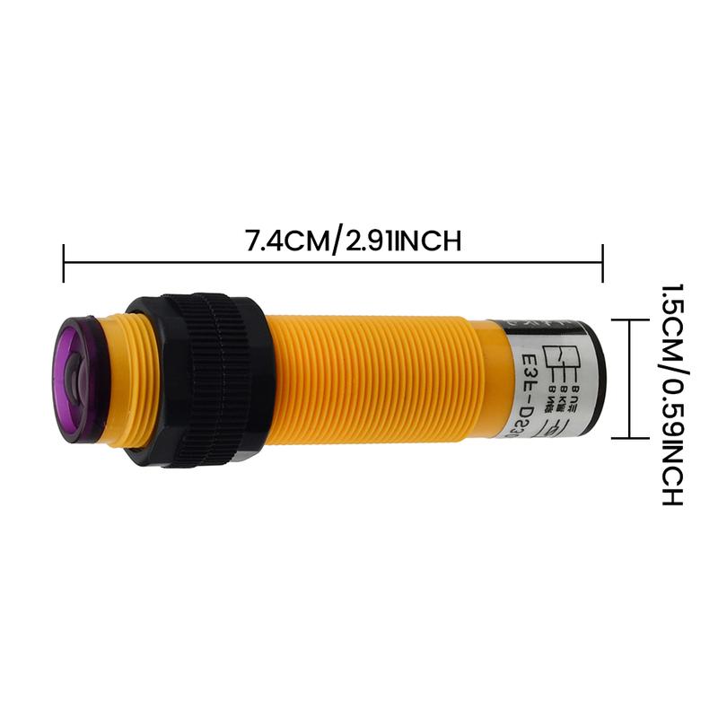 Proximity Diffuse Reflection Photoelectric Switch Sensor 6-36V E3F-DS30C4 NPN Normally Open 7-30cm Detection Range Adjustable
