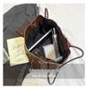 2025 New Retro Textured Women's Versatile Tote Bag - Large Capacity Shoulder Bag for Class and Commuting