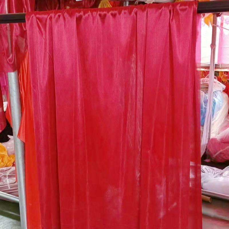 Burgundy Wedding Stair Handrail Drapes with Pull Flower Banners