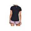 Under Armour Streaker Running Short Sleeve Tee Women Tops Black 1341520-001
