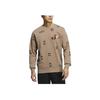 Adidas Pattern Print Crew Neck Sweatshirt Long Sleeve Men Tops Brown HN8983