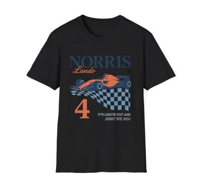 Lando Norris Vintage F1 Auto T-shirt | Retro Racen