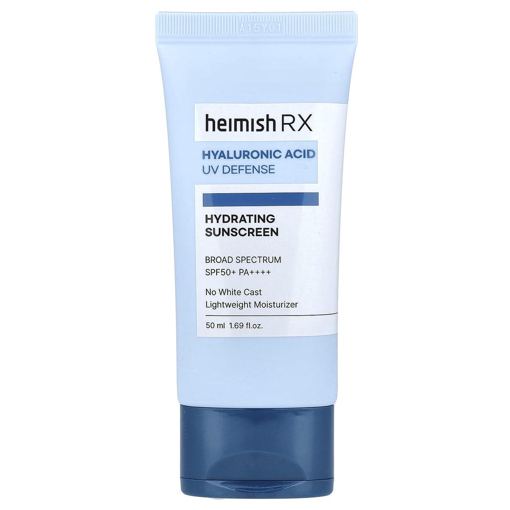Heimish, Hydrating Sunscreen, Hyaluronic Acid UV Protection, SPF 50+ PA++++, 50ml (1.69 fl oz)