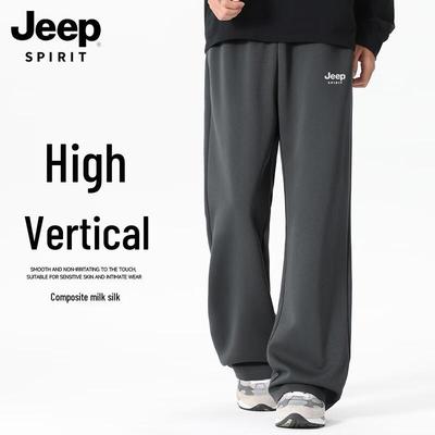 JEEP SPIRIT Herren Freizeithose mit Schlag, Relaxed Fit