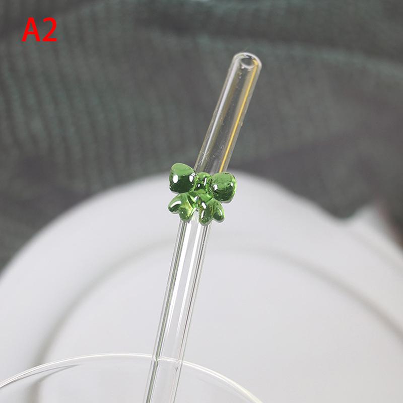 1ks 8mm skleněné brčko, opakovaně použitelná brčka Roztomilý motýl tepelně odolný brčko pro festivalovou párty Svatební koktejlový bar Pláže