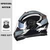 2025 New Professional Motorcycle Helmets Racing Flip Up Helmet ABS Material Modular Dual Lens Bluetooth Full Face Helmet DOT ECE