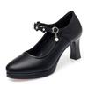 Frühling Herbst Plateau Pumps Damenschuhe Damen Schnallenriemen High Heels Schuhe Damen Elegant Schwarz Büroschuhe
