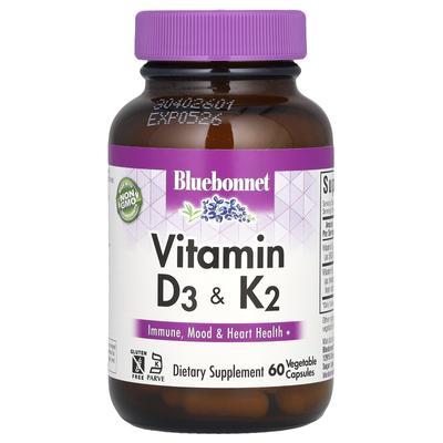 Vitamin D3 & K2, 60 Veggie Capsules