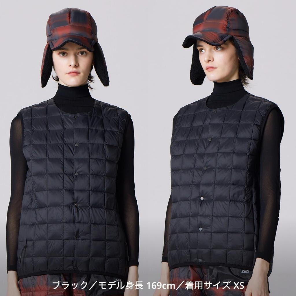 Taion Down Vest Charcoal 004SBMT-DX