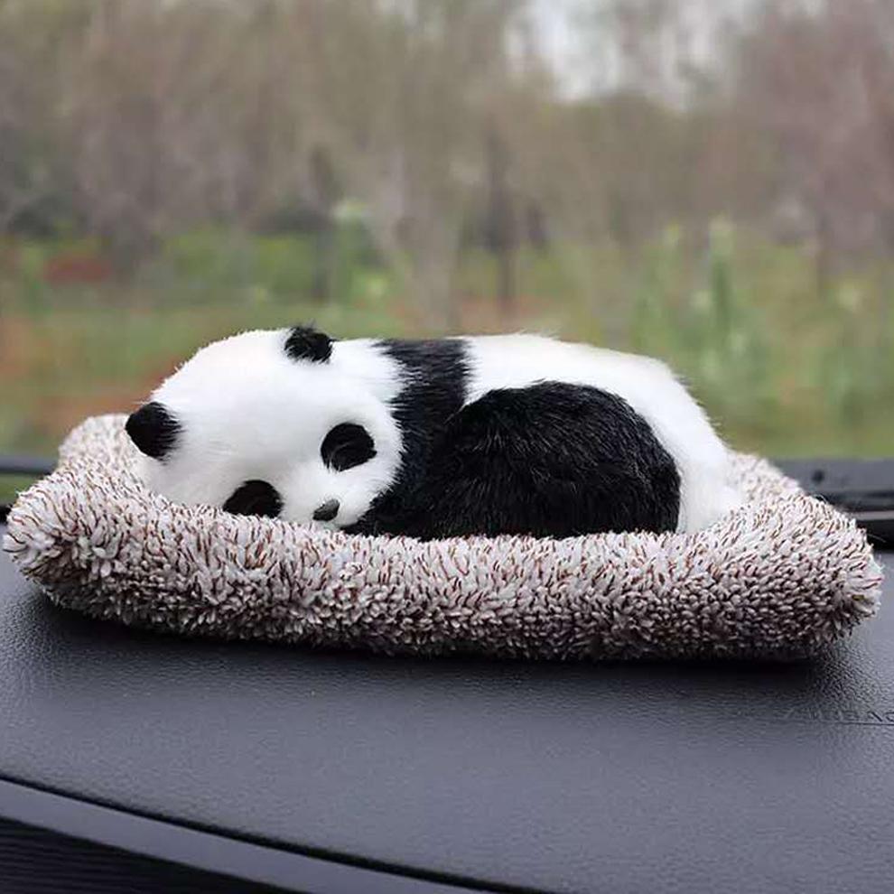Car Dashboard Ornaments Decor Cute Simulation Plush Cats Dogs Toy Automobiles Decoration Interior Children Gift Auto Accessories