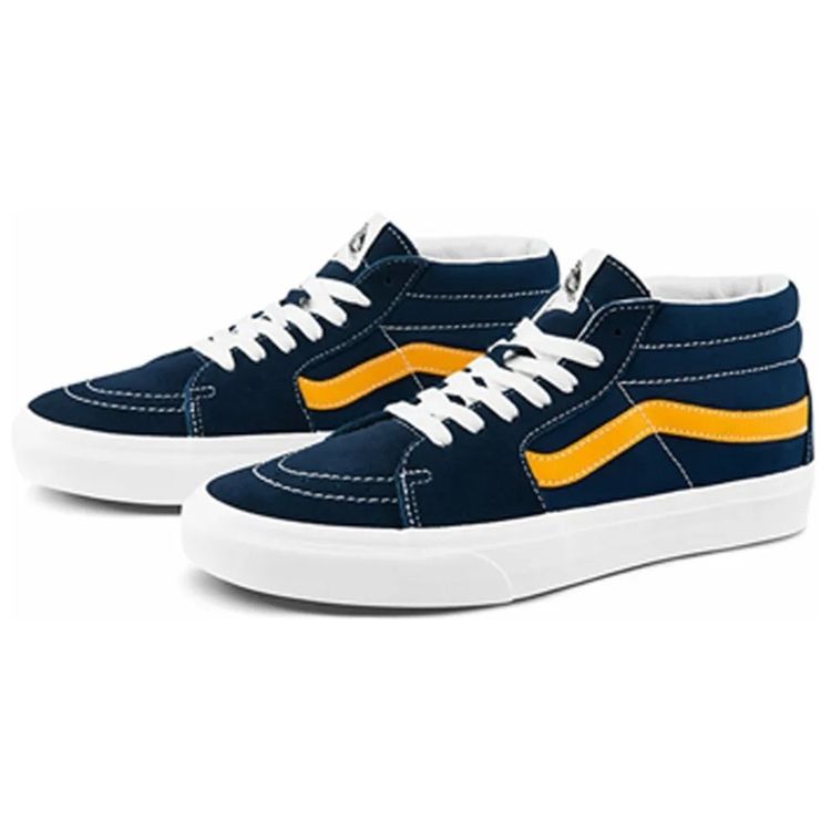 Vans Sk8 Canvas Mid-Top Skate Shoes Unisex Sneakers Blue VN0A3WM34PL