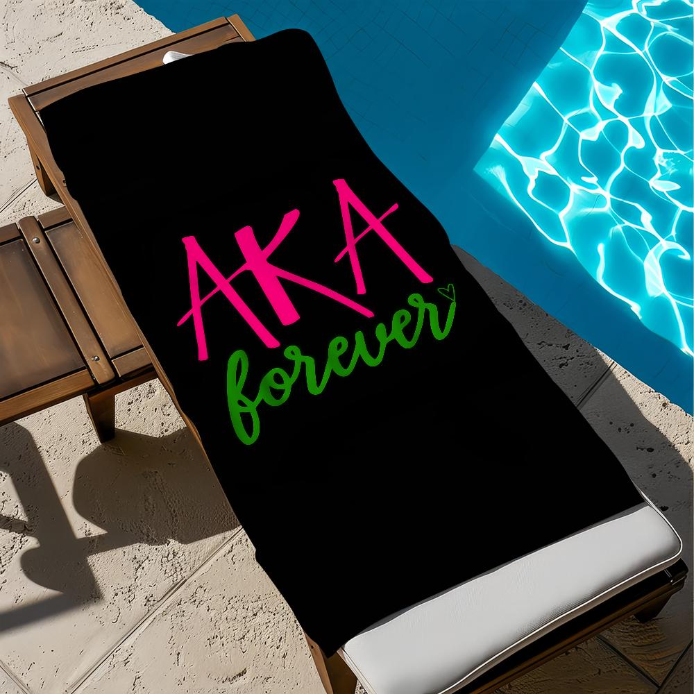 A-alpha-a K-kap-pa Towel Large  A-alpha Quick-Drying Microfiber soft Beach Towel for Travel Fitness Sauna Bathing Camping