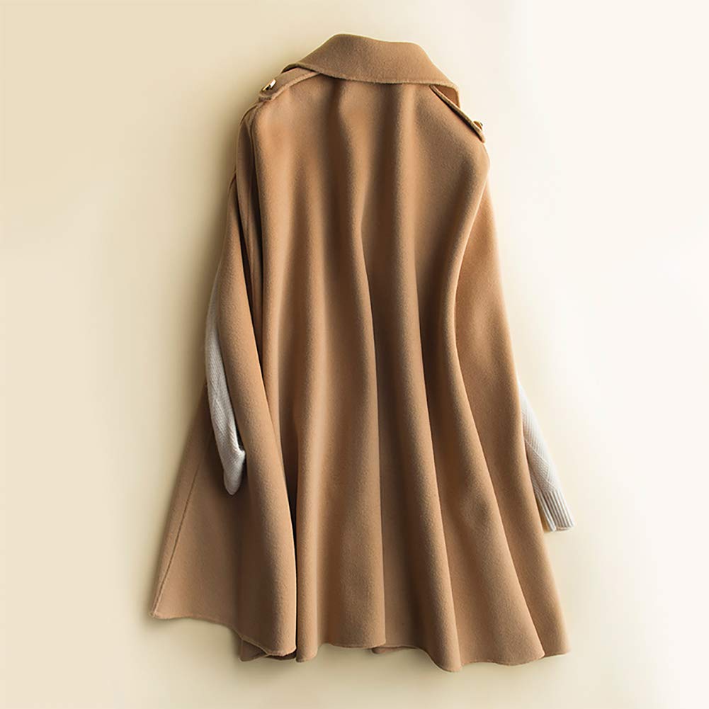 ANMIDA Vlněná pelerína Kimono Kabát 100% Kabát, Kabát, Pončo, Podzim/Zima, Dámské svrchní oblečení,