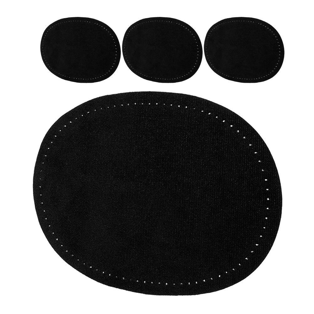 2Pair Elbow Patches Oval Shape Fake Sewing Applique for Shirts Jackets Sweaters Pants Clothing Repair Durability