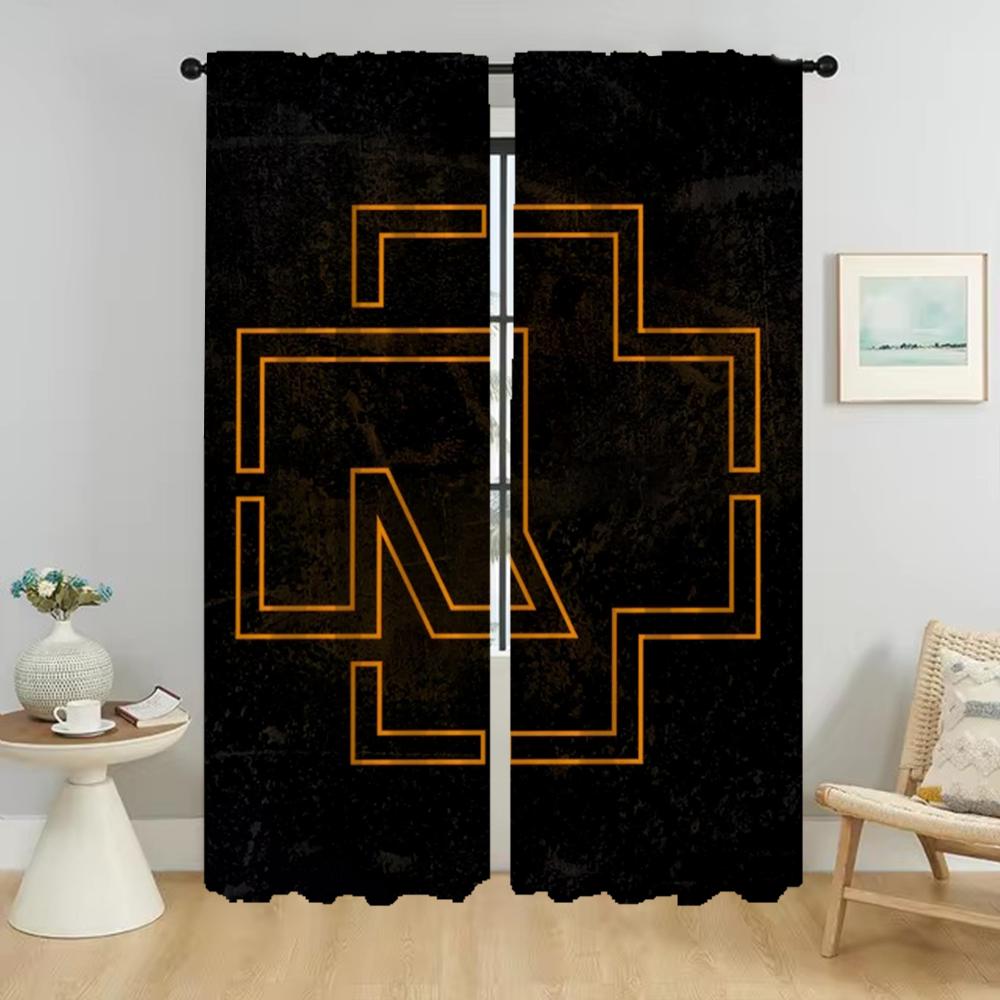 

Rock-rammsteines Противомоскитные шторы для камеры Шторы Детская комната Тюль для спальни Оконные шторы Украшения на Хэллоуин W50xH70cmx2pcs-CL