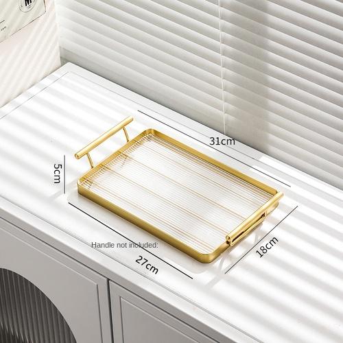 Rectangular Storage Tray Home Living Room Acrylic Key Coffee Table Storage Storage Cup Kettle Tray Home Desktop Decorative Plate