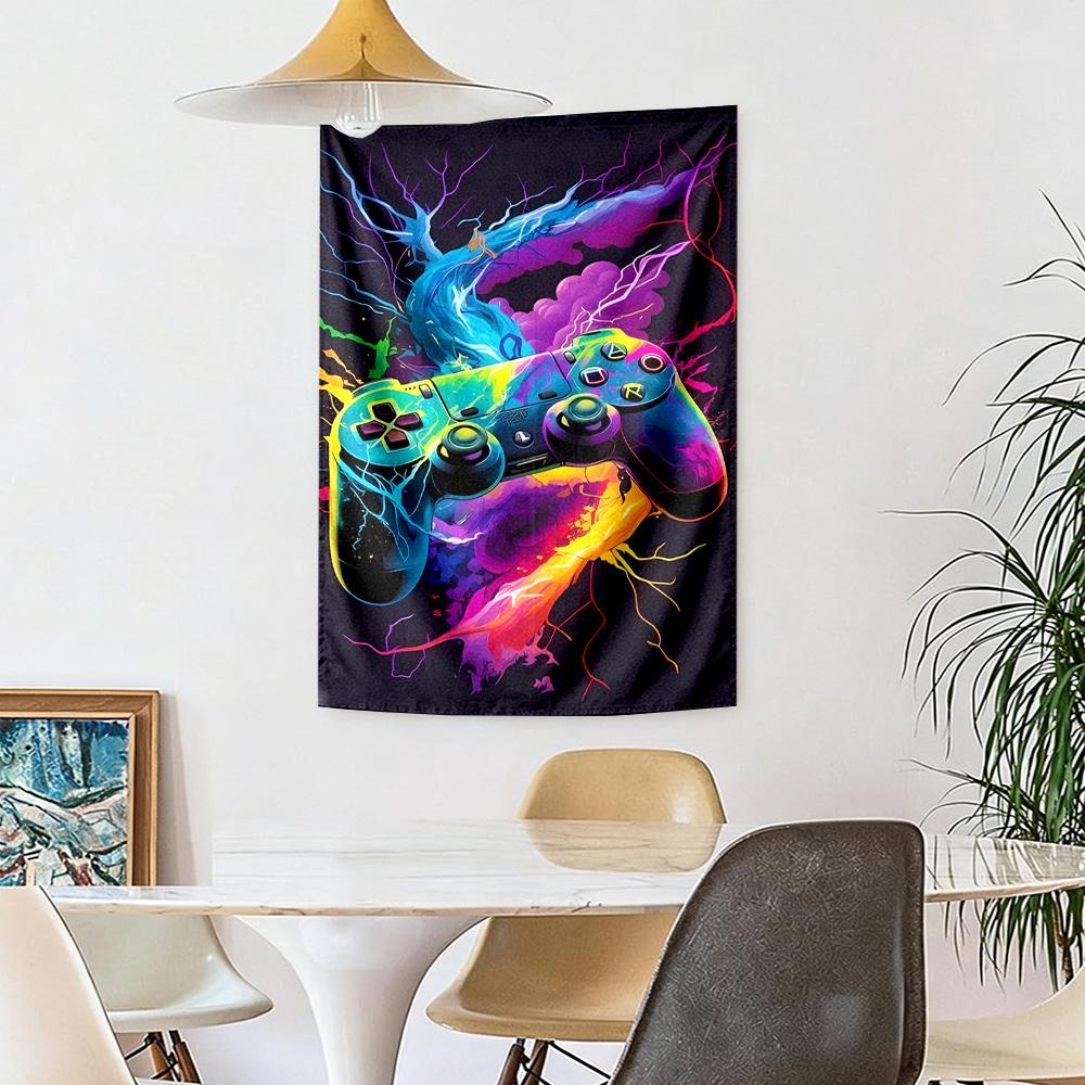 Gamepad Wall Decor Tapestry Art For Pet Memorial Birthdaywedding Party Backdrop Family Gift