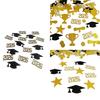 100/200Pcs Graduation Themed Confetti with 2026 Year Cap Star and Diploma Shapes for Celebration Event