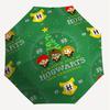 1PC Warner Hogwarts Christmas Automatic Open/Close Umbrella with Windproof, 46-Rib Sturdy Canopy, Durable Ribs1263A